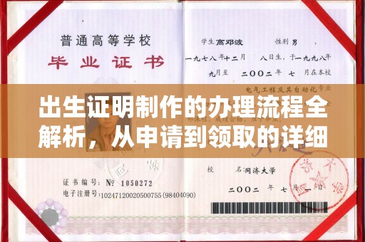 镇平出生证明制作的办理流程全解析，从申请到领取的详细指南